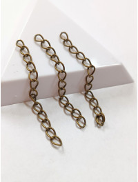 Подовжувачі. Довжина — 5 см. Паковання 10 шт. Колір — бронза