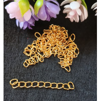 Удлинители. Длина - 5 см. Упаковка 10 шт. Цвет - лимонное золото