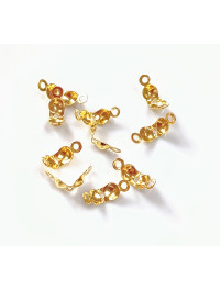 Каллоти / 0.8 мм /  лимонне золото /  10 штук