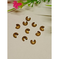 Металлические кримпы / 5 мм / бронза /  10 штук