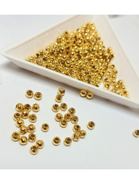 Металеві намистини 3 мм/лимонне золото/50 шт.