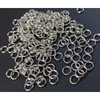 З'єднувальні кільця Подвійні. Розмір — 6 мм. Паковання — 20 шт. Колір — сталь