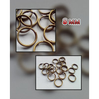Соединительные колечки "двойные" . Размер - 8 мм. Упаковка - 5 грамм(прим.38 шт). Цвет бронза