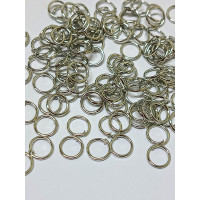 Соединительные колечки. Размер - 6 мм. Упаковка - 5 грамм. Цвет сталь