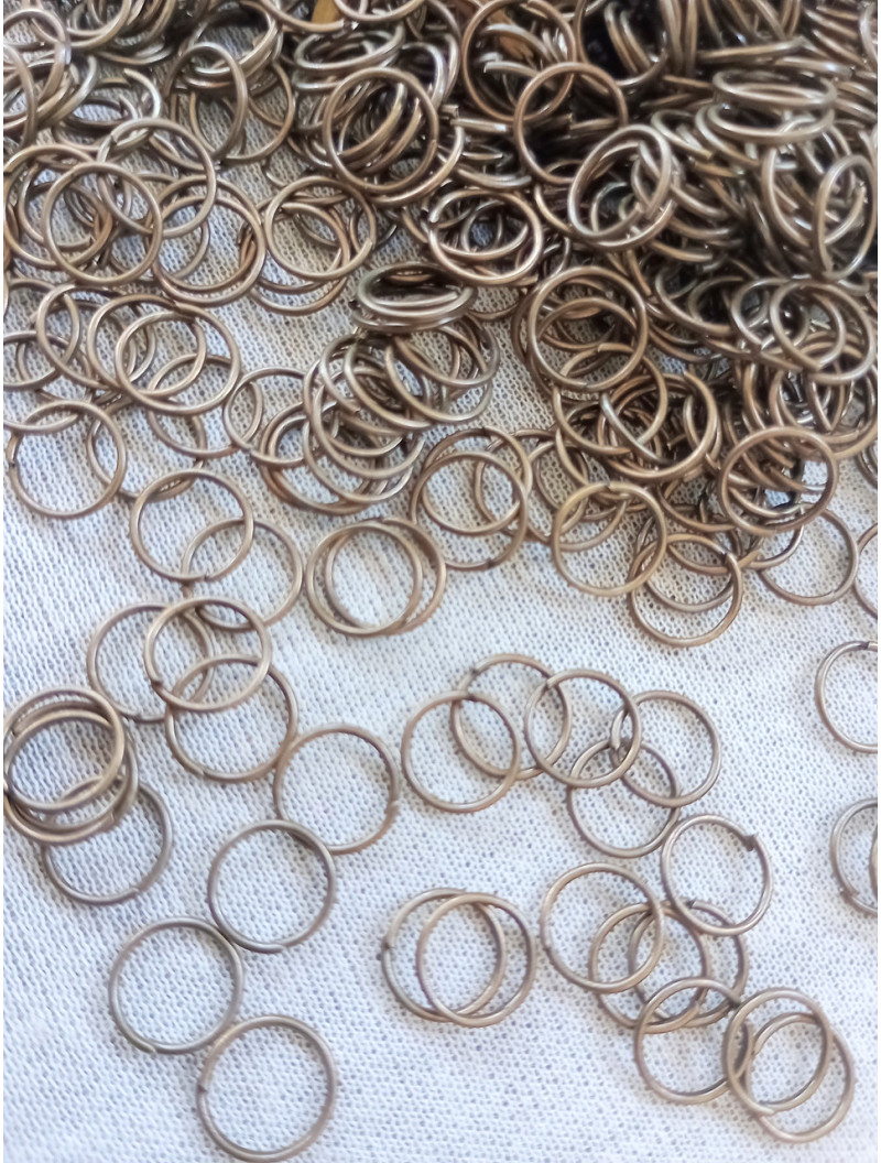 З'єднувальні кільця. Одинарні. Розмір — 8 мм. Паковання — 5 грамів (прим.60 шт.).  Колір — бронза