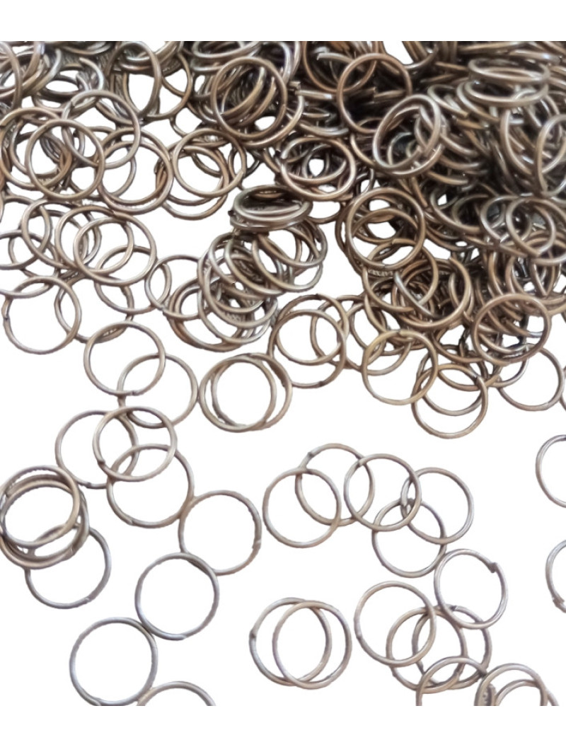 З'єднувальні кільця. Одинарні. Розмір — 8 мм. Паковання — 5 грамів (прим.60 шт.).  Колір — бронза