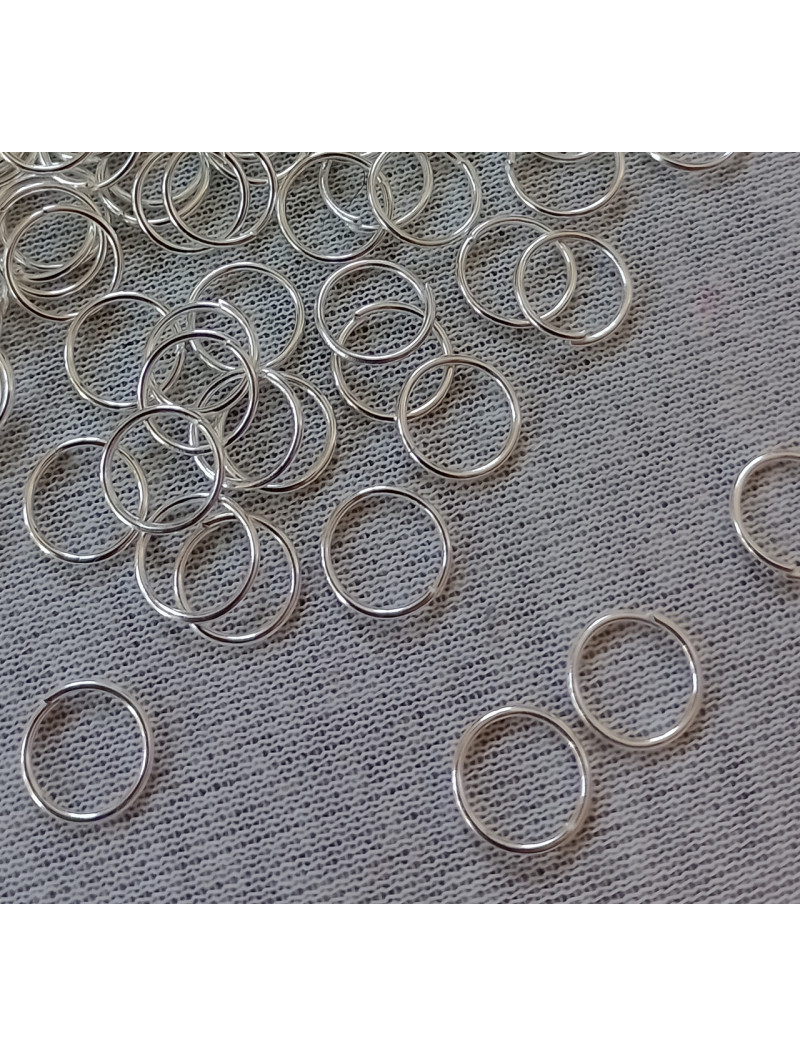 З'єднувальні кільця. Розмір — 8 мм. Паковання — 5 грамів (прим.60 шт.).  Колір — срібло