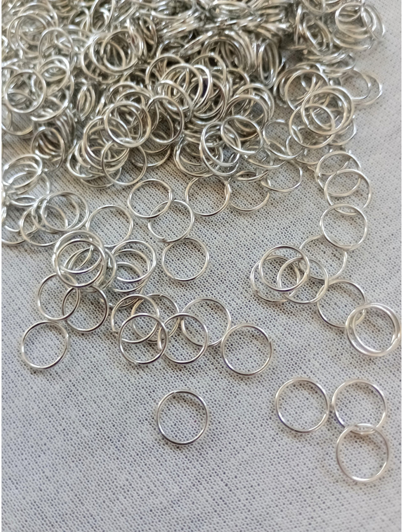 З'єднувальні кільця. Одинарні. Розмір — 8 мм. Паковання — 5 грамів (прим.60 шт.).  Колір — сталь