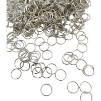 З'єднувальні кільця. Одинарні. Розмір — 8 мм. Паковання — 5 грамів (прим.60 шт.).  Колір — сталь