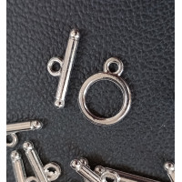 Замок тогл. Розмір — 13х17 мм, колір — Сталь