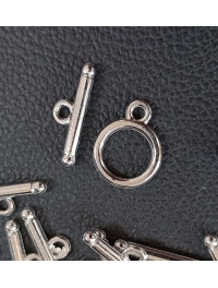 Замок тогл. Розмір — 13х17 мм, колір — Сталь