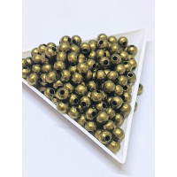 Металлические бусины "шар" Размер - 5 мм. (отв.2 мм)Цвет - бронза. Упаковка - 10 шт