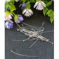 Піни з кулькою 4 см. Колір сталь. Паковання — 10 шт.