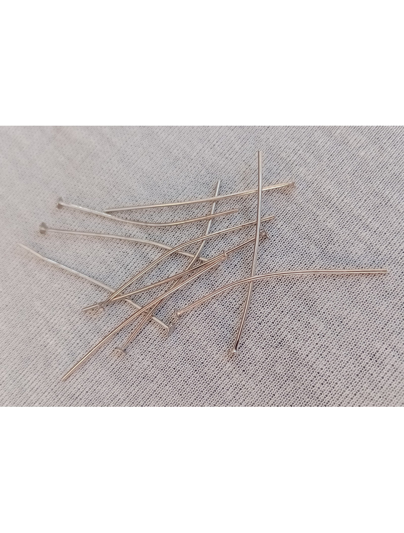 Пин гвоздики. Размер - 4 см. Цвет - сталь.  Упаковка - 10 шт.