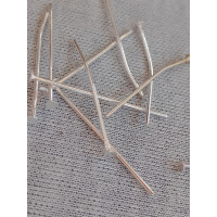 Пин гвоздики. Размер - 2,8 см. Цвет - серебро.  Упаковка - 10 шт.