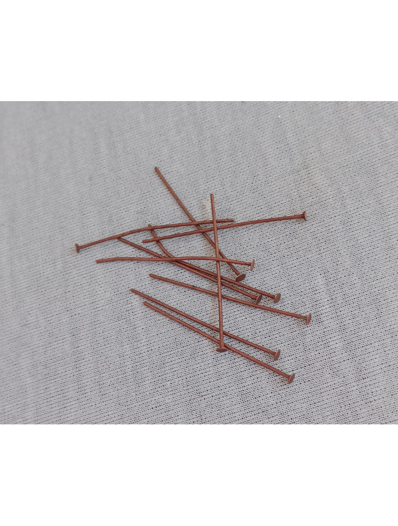 Пін гвоздики. Розмір — 4 см. Колір — червона бронза. Паковання — 10 шт.