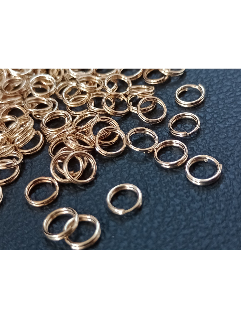 З'єднувальні кільця Подвійні. Розмір — 6 мм. Паковання — 20 шт. Колір — золото