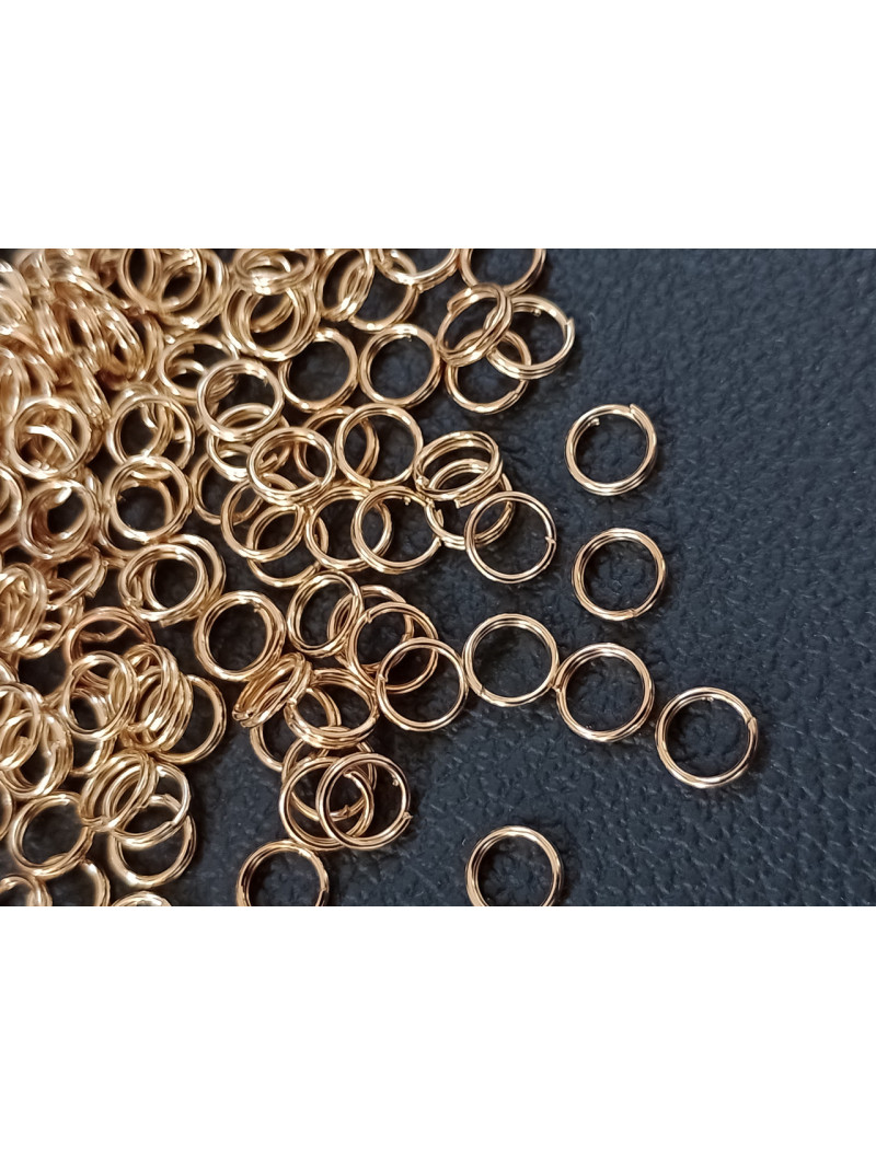 З'єднувальні кільця Подвійні. Розмір — 6 мм. Паковання — 20 шт. Колір — золото