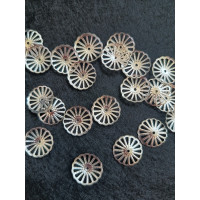 Обіймачі. Діаметр — 1,2 см. Колір — срібло. Паковання 10 шт.