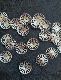 Обіймачі. Діаметр — 1,2 см. Колір — срібло. Паковання 10 шт.