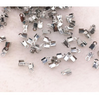 Затискач — кінцевик для волосіні. Розмір — 3×6 мм. Колір — сталь. Паковання — 10 шт.