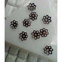 (20 шт) Обниматели для бусин. Цвет - бронза. Размер - 0.6 мм.