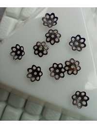 (20 шт.) Обіймачі для намистин. Колір — бронза. Розмір — 0.6 мм.