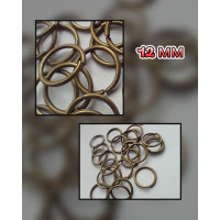 З'єднувальні кільця одинарні. Розмір — 12 мм. Колір — бронза. Упаковка - 5 грам( прим.17шт)