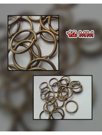 З'єднувальні кільця одинарні. Розмір — 12 мм. Колір — бронза. Упаковка - 5 грам( прим.17шт)