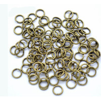 З'єднувальні кільця. Розмір — 10 мм. Колір — бронза. Паковання — 5 грамів (приб.27 шт.)
