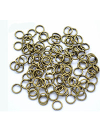 З'єднувальні кільця. Розмір — 10 мм. Колір — бронза. Паковання — 5 грамів (приб.27 шт.)
