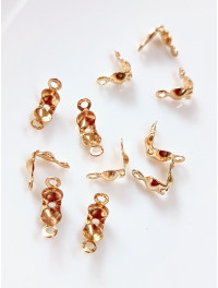 Каллоти / 0.8 мм /  золото /  10 штук