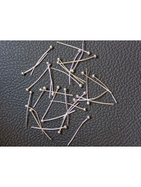 Піни 2 см. Колір — срібло. Паковання — 10 шт.