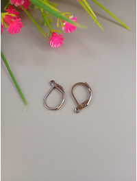 Швензи "англійський замок"/15×8 мм/чорний/1 пара