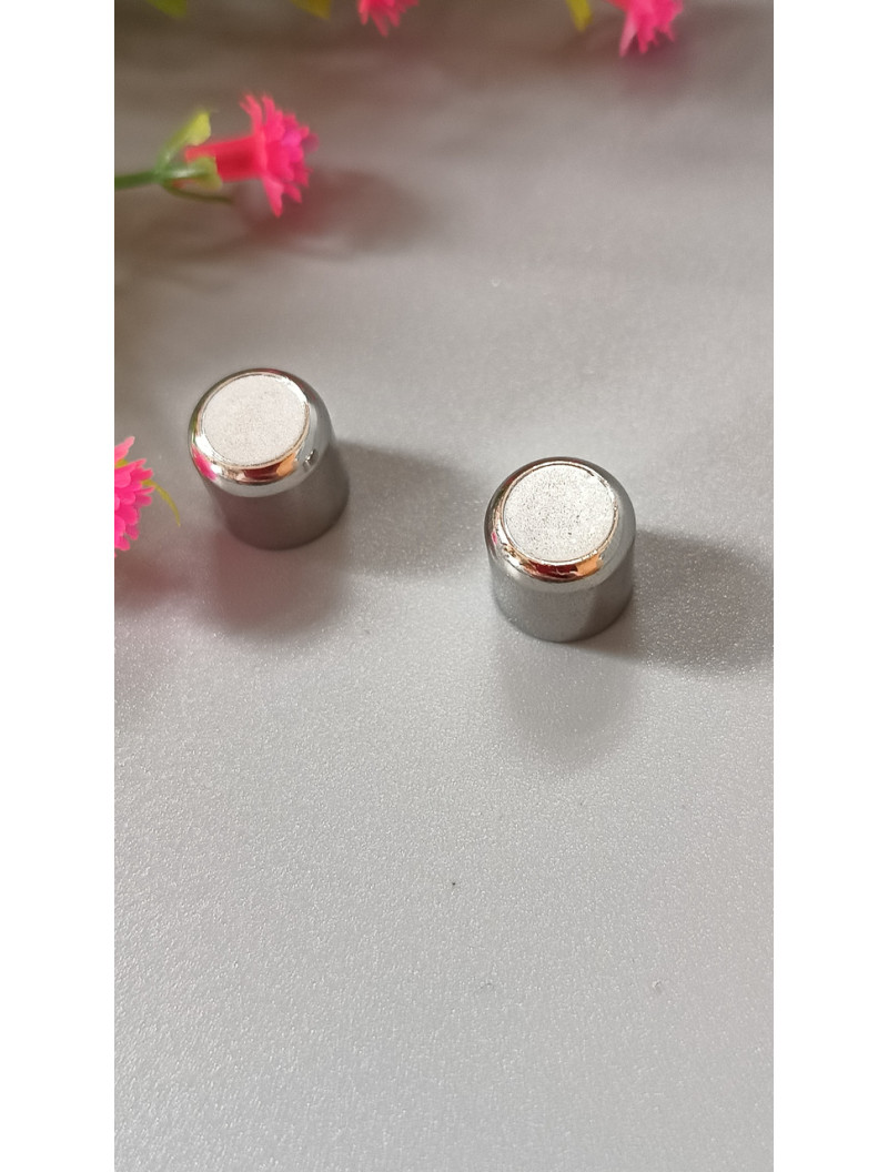 Замок-концевик магнітний Круглий 20х9мм, внутрішній діаметр 8 мм, сталь