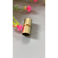 Замок-концевик магнитный Круглый 20х9мм, внутренний диаметр 8мм, лимонное золото