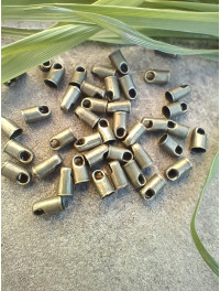 Затискач на волосінь. розмір 3.2 мм. Колір бронза. Паковання 10 шт.