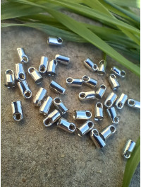 Затискач на волосінь. розмір 3.2 мм. Колір сталь. Паковання 10 шт.