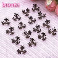 (10 шт.) Обіймачі для намистин. Колір — бронза. Розмір — 1,3 см.