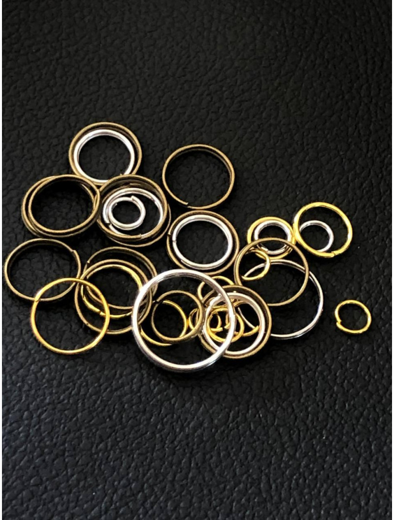 З'єднувальні кільця "Мікс". Упаковка - 10 грам.