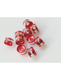 Розділювачі для намистин. Діаметр 6 мм. Паковання — 10 шт. Колір червоний