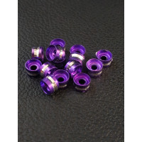 Разделители для бусин. Диаметр 6мм. Упаковка - 10 шт. Цвет - фиолетовый
