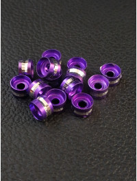 Розділювачі для намистин. Діаметр 6 мм. Паковання — 10 шт. Колір — фіолетовий