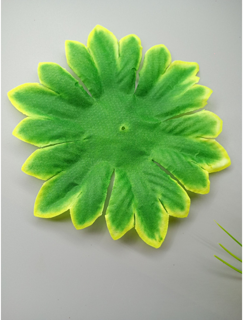 Штучний лист підставки/ діаметр 15 см/ салатово-зелений