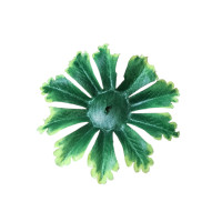 Искусственный лист подставка/9 см/10 шт/