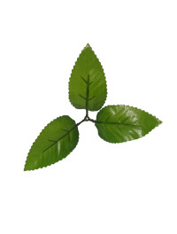 Штучний лист  під троянду/17 см/1 шт./