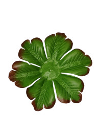 Штучний лист  підставка коричневий кант/14 см/1 шт./Альтан