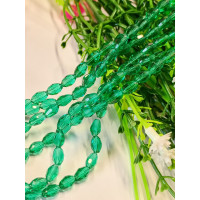 Хрусталь/ Овал/ 4×6мм/ 20 шт / бутылочный