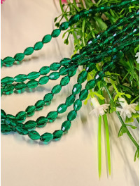 Кришталь/Овал/4×6мм/20 шт./ смарагд