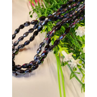 Хрусталь/ Овал/ 4×6мм/ 20 шт / графит